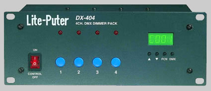 DX-404 DMX-dimmer en switchpack JB Systems