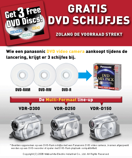 Panasonic DVD-videocamera's
