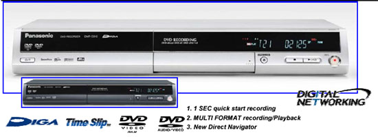 DVD-recorders Diga Panasonic DMR-ES10