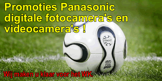 Promoties Panasonic digitale fotocamera's en videocamera's